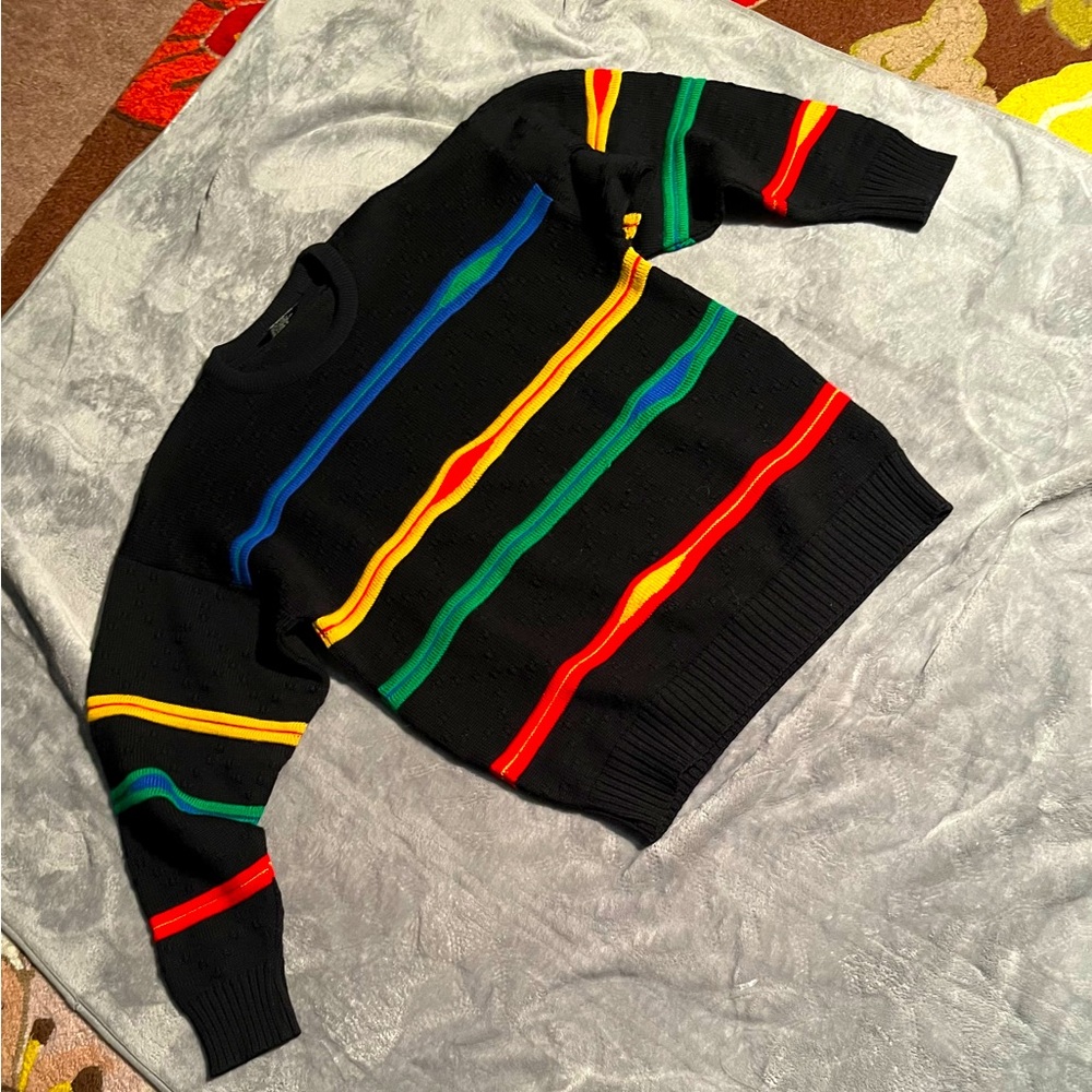 Op Art Black Background Farentino Size L